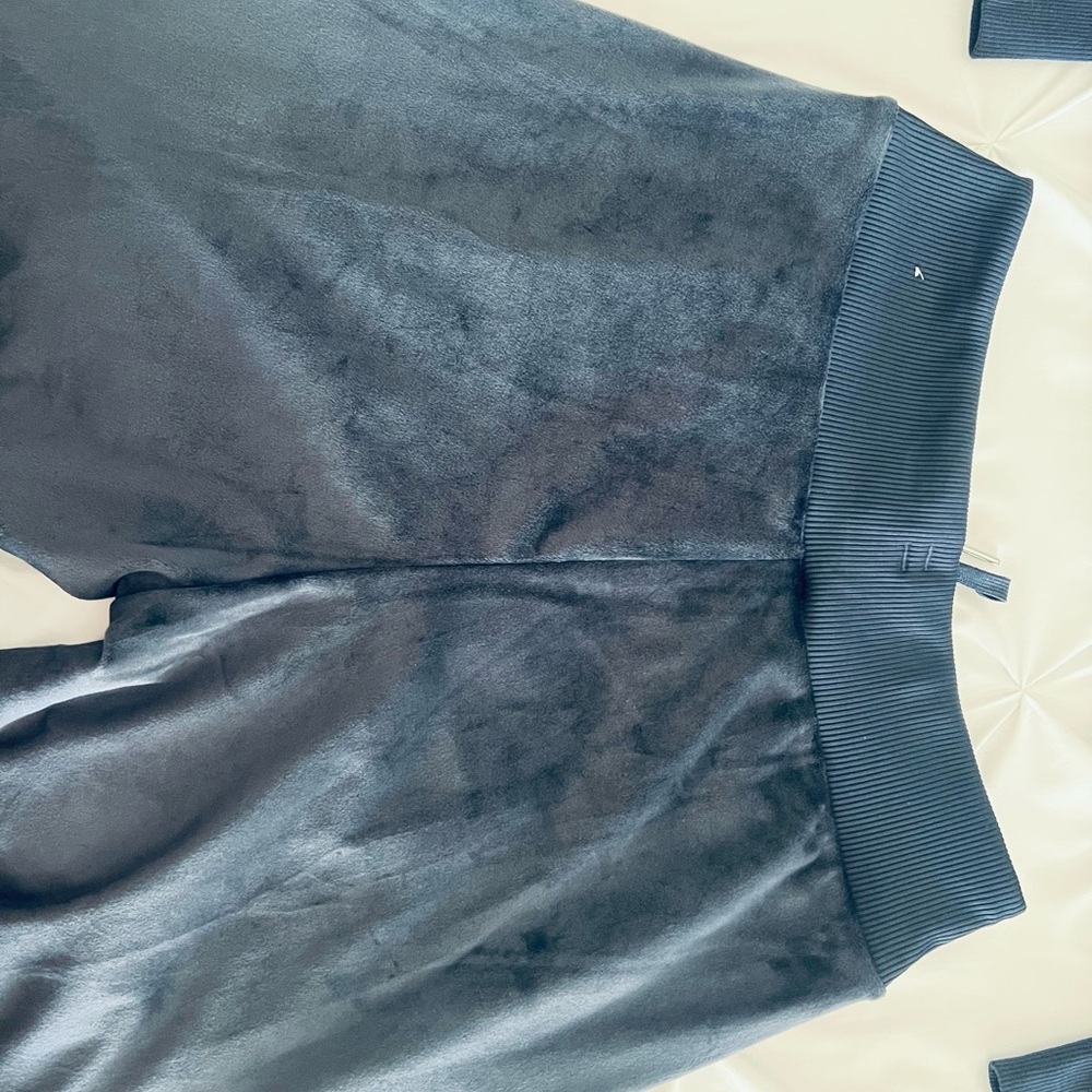 Adidas Dark Blue Velour Tracksuit - Picture 5 of 7